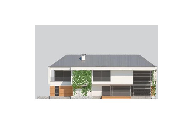 Projekt domu z poddaszem LK&1137 - elewacja 3