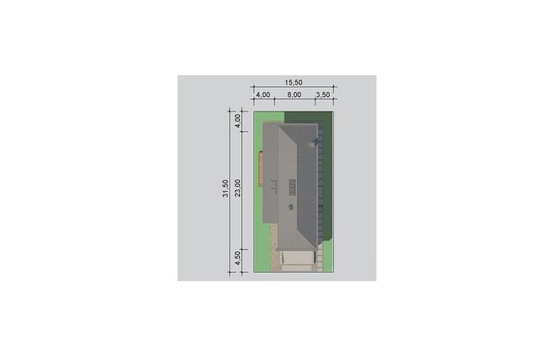 Projekt domu z poddaszem LK&1137 - Usytuowanie