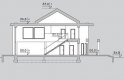 Projekt domu z poddaszem LK&1133 - przekrój 1