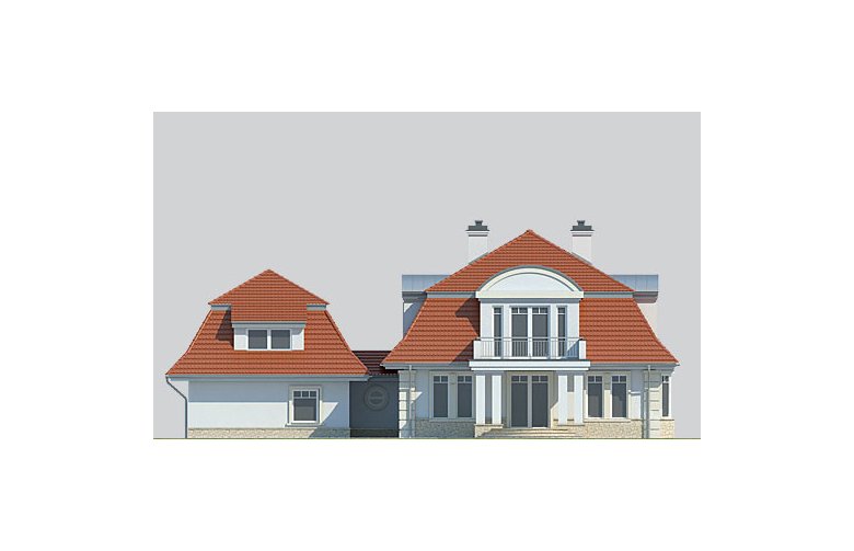Projekt domu piętrowego LK&1132 - elewacja 2