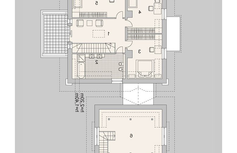 Projekt domu piętrowego LK&1132 - piętro