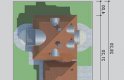 Projekt domu piętrowego LK&1132 - usytuowanie - wersja lustrzana