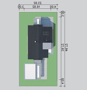 Usytuowanie budynku LK&1123 w wersji lustrzanej
