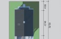 Projekt domu wielorodzinnego LK&1125 - usytuowanie - wersja lustrzana