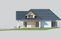 Projekt domu z poddaszem LK&1127 - elewacja 4