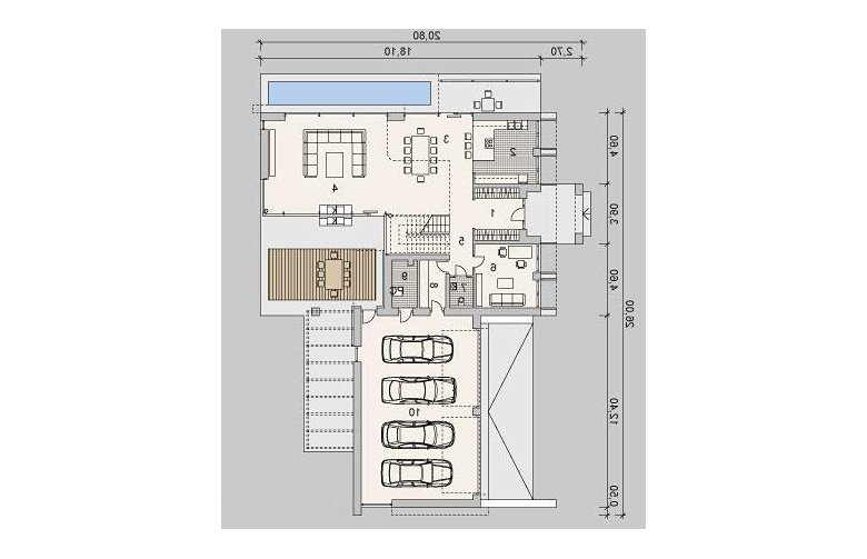 Projekt domu z poddaszem LK&1121 - 