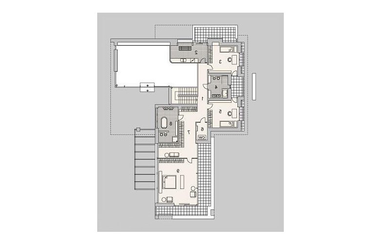 Projekt domu z poddaszem LK&1121 - 