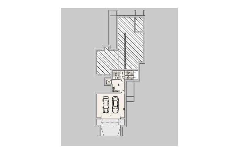 Projekt domu z poddaszem LK&1117 - piwnica
