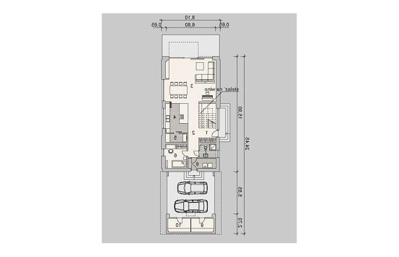 Projekt domu wielorodzinnego LK&1091 - parter