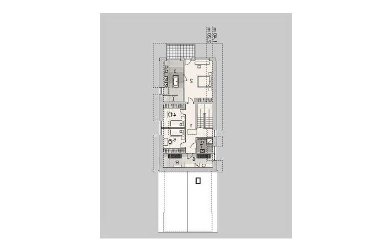 Projekt domu wielorodzinnego LK&1091 - poddasze