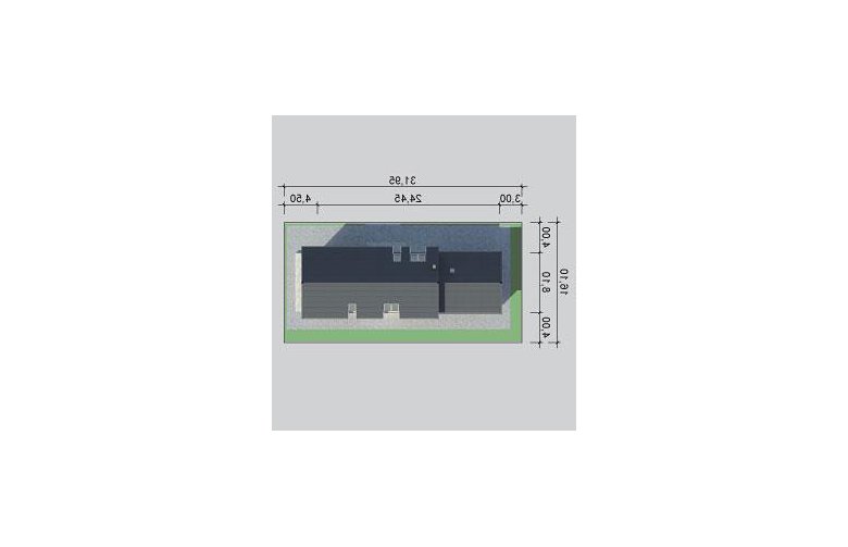 Projekt domu wielorodzinnego LK&1091 - Usytuowanie - wersja lustrzana