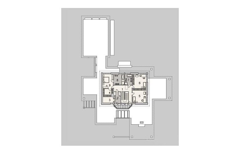 Projekt domu szkieletowego LK&1094 - piętro