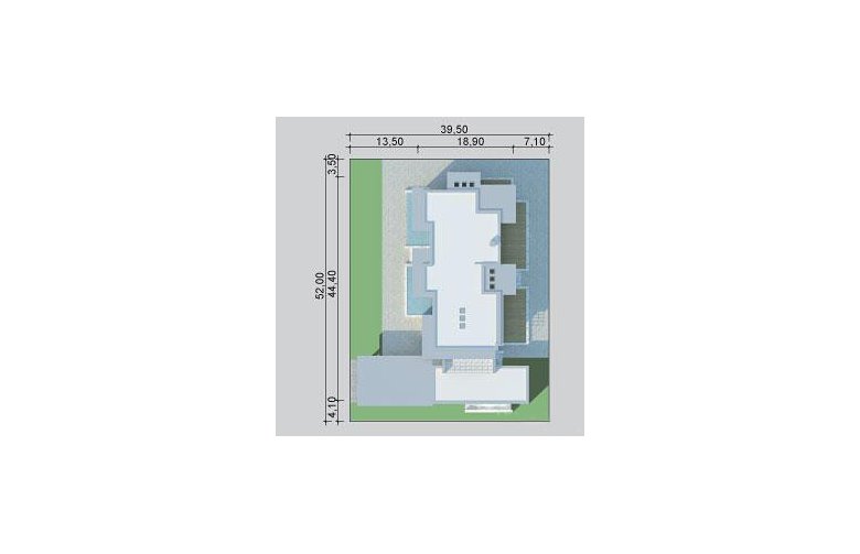 Projekt domu z poddaszem LK&1104 - Usytuowanie