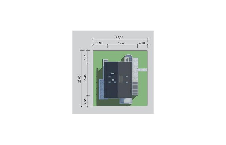 Projekt domu wielorodzinnego LK&1096 - Usytuowanie