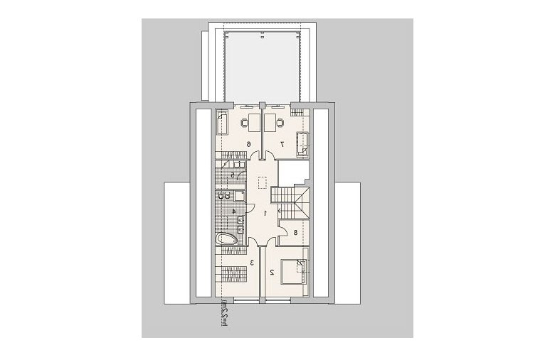 Projekt domu z poddaszem LK&1083 - parter