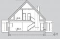 Projekt domu z poddaszem LK&1083 - przekrój 1