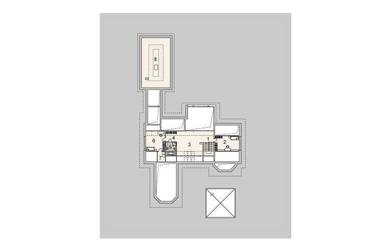 Projekt domu wielorodzinnego LK&992 - poddasze