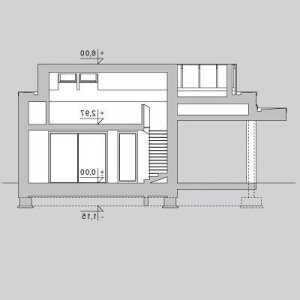 Przekrój projektu G56 w wersji lustrzanej