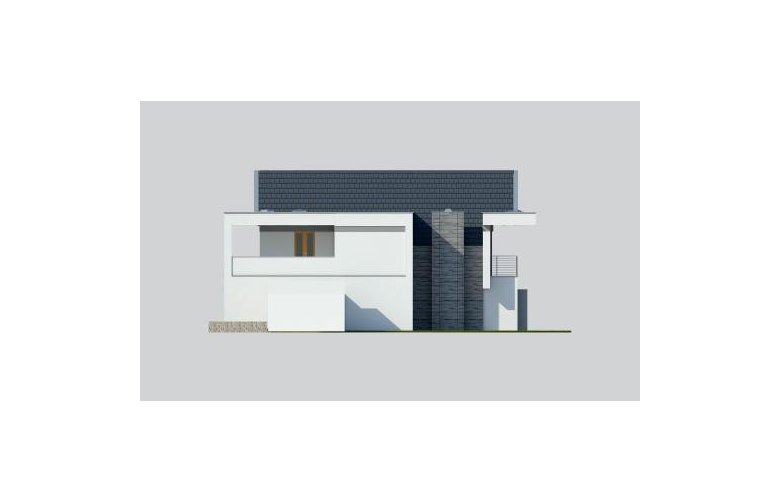 Projekt domu z poddaszem LK&1092 - elewacja 2