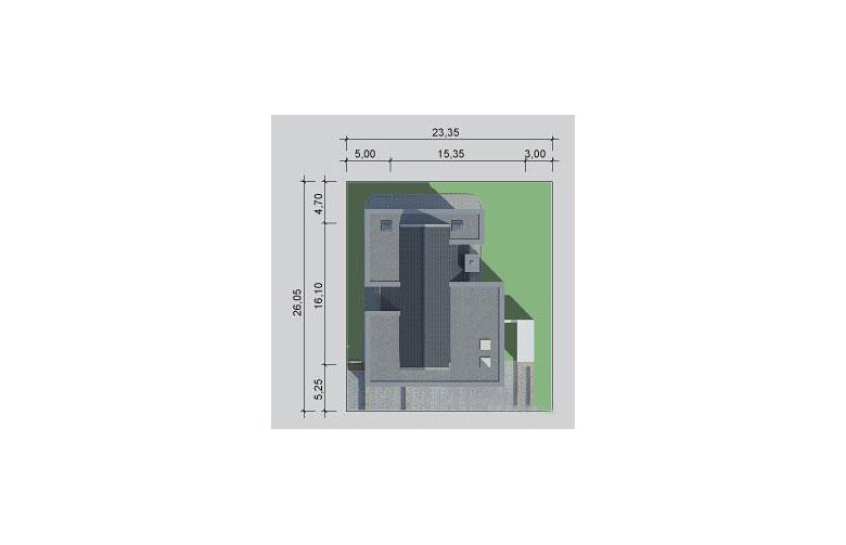 Projekt domu z poddaszem LK&1092 - Usytuowanie