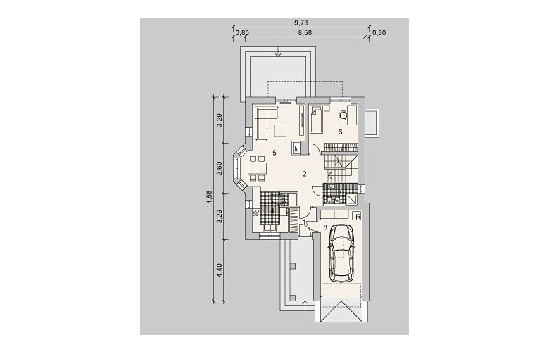 Projekt domu wielorodzinnego LK&1062 - 