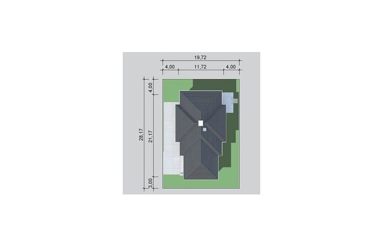 Projekt domu dwurodzinnego LK&1032 - Usytuowanie