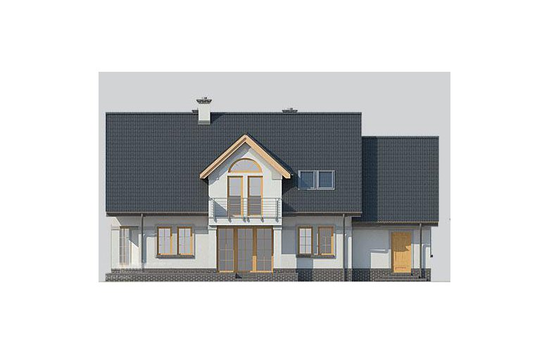 Projekt domu wielorodzinnego LK&1010 - elewacja 3