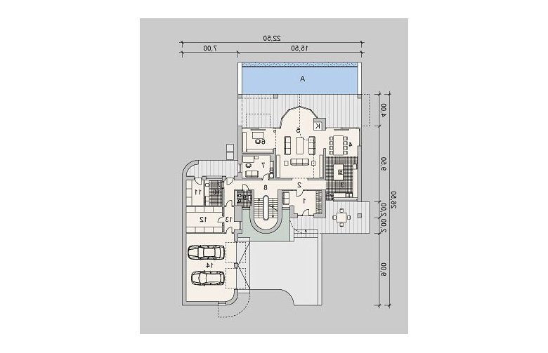 Projekt domu z poddaszem LK&1088 - 