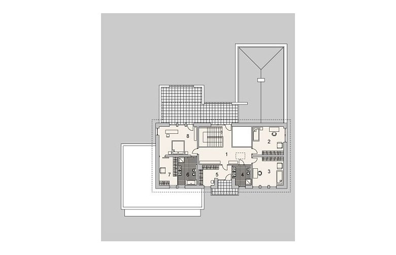 Projekt domu szkieletowego LK&1086 - 