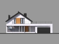 Elewacja projektu Homekoncept 2 G2 - 1 - wersja lustrzana