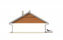 Projekt domu z bala Endo drewniany - elewacja 4