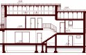 Projekt domu jednorodzinnego Karmelita Bis 2M - przekrój 2