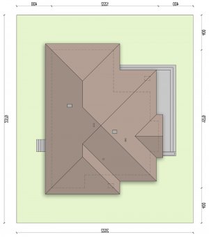 Usytuowanie budynku Szafran 2 w wersji lustrzanej