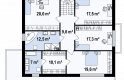 Projekt domu piętrowego Zx62 - rzut piętra