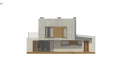 Projekt domu piętrowego Zx121 - elewacja 1