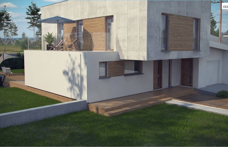 Projekt domu piętrowego Zx121
