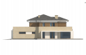 Projekt domu piętrowego Zx112 - elewacja 2