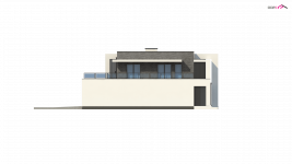 Elewacja projektu Zb16 - 2 - wersja lustrzana