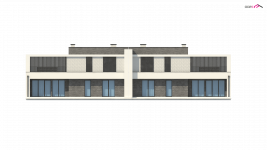 Elewacja projektu Zb16 - 3 - wersja lustrzana