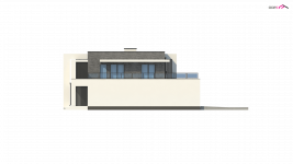 Elewacja projektu Zb16 - 4 - wersja lustrzana