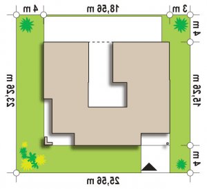 Usytuowanie budynku Zx119 w wersji lustrzanej