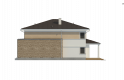 Projekt domu piętrowego Zx66 - elewacja 1