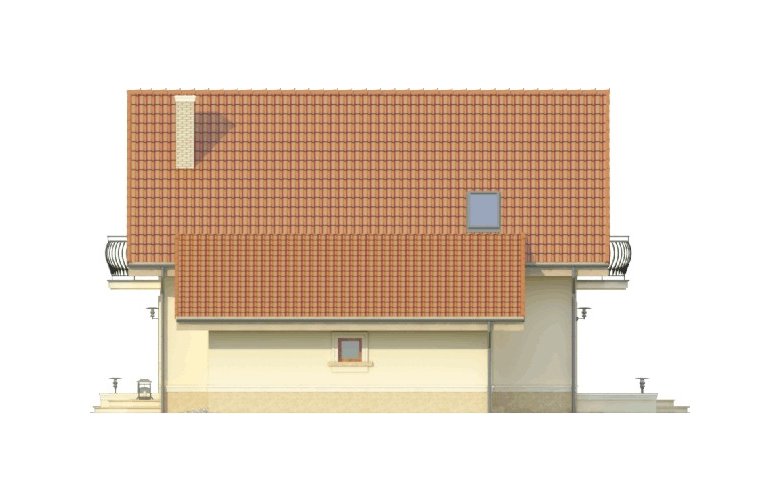 Projekt domu jednorodzinnego ESENCJA - elewacja 1
