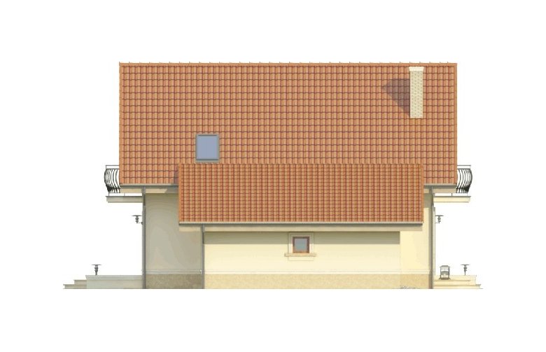 Projekt domu jednorodzinnego ESENCJA - elewacja 1