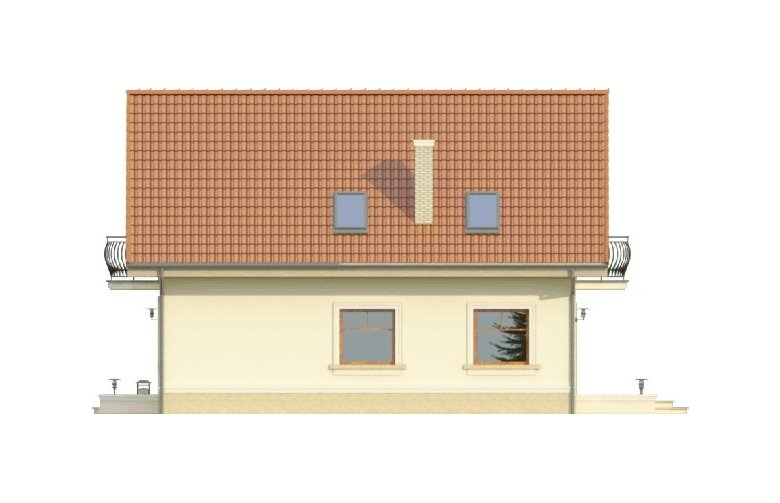 Projekt domu jednorodzinnego ESENCJA - elewacja 3