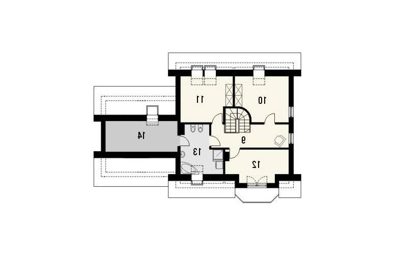 Projekt domu tradycyjnego PIANO 2G - 