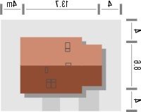 Usytuowanie budynku GRADIENT w wersji lustrzanej