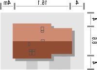 Usytuowanie budynku GRADIENT 2G w wersji lustrzanej