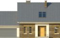Projekt domu z poddaszem MADRAS 2G - elewacja 4