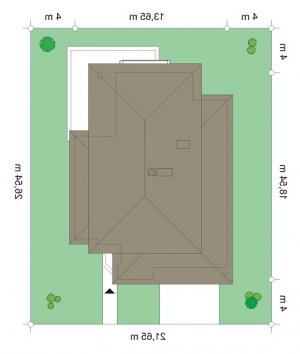 Usytuowanie budynku Kasjopea 6 (571) w wersji lustrzanej